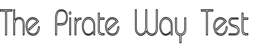 Font : Bauhaus-Light-LHC Custom Text : The Pirate Way Test your own text here Click to download or to view this font on a tshirt that can be custom printed in Bali
