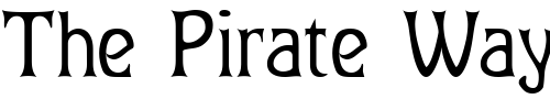 Font : BaumfussTwo Custom Text : The Pirate Way Test your own text here Click to download or to view this font on a tshirt that can be custom printed in Bali