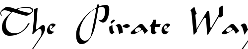 Font : Bavand-Regular Custom Text : The Pirate Way Test your own text here Click to download or to view this font on a tshirt that can be custom printed in Bali