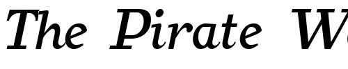 Font : BearButteT-BoldItalic Custom Text : The Pirate Way Test your own text here Click to download or to view this font on a tshirt that can be custom printed in Bali