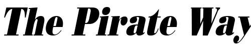 Font : Beau-Condensed-Italic Custom Text : The Pirate Way Test your own text here Click to download or to view this font on a tshirt that can be custom printed in Bali