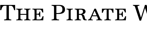 Font : Becker_Antiqua_Caps Custom Text : The Pirate Way Test your own text here Click to download or to view this font on a tshirt that can be custom printed in Bali