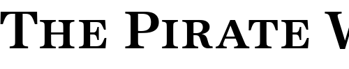 Font : Becker_Antiqua_Caps_Med Custom Text : The Pirate Way Test your own text here Click to download or to view this font on a tshirt that can be custom printed in Bali