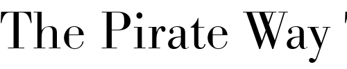 Font : Becker_Bodoni_Light Custom Text : The Pirate Way Test your own text here Click to download or to view this font on a tshirt that can be custom printed in Bali