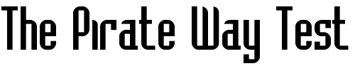 Font : Bedrock-Cyr Custom Text : The Pirate Way Test your own text here Click to download or to view this font on a tshirt that can be custom printed in Bali