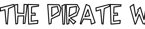 Font : Bedrock-Light-Hollow-Bold Custom Text : The Pirate Way Test your own text here Click to download or to view this font on a tshirt that can be custom printed in Bali