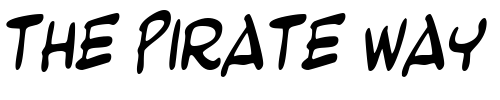 Font : BeetleThin-Italic Custom Text : The Pirate Way Test your own text here Click to download or to view this font on a tshirt that can be custom printed in Bali