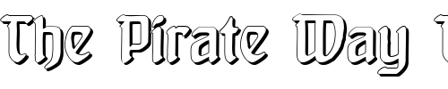 Font : Behrensschrift-Shadow Custom Text : The Pirate Way Test your own text here Click to download or to view this font on a tshirt that can be custom printed in Bali