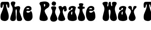 Font : Bell-Bottom Custom Text : The Pirate Way Test your own text here Click to download or to view this font on a tshirt that can be custom printed in Bali