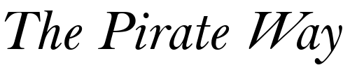 Font : BellT-Italic Custom Text : The Pirate Way Test your own text here Click to download or to view this font on a tshirt that can be custom printed in Bali