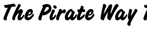 Font : BellamyBold Custom Text : The Pirate Way Test your own text here Click to download or to view this font on a tshirt that can be custom printed in Bali