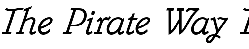 Font : Belwe-Mono-Italic-Plain Custom Text : The Pirate Way Test your own text here Click to download or to view this font on a tshirt that can be custom printed in Bali