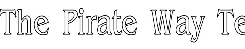 Font : Benguiat-LightHC Custom Text : The Pirate Way Test your own text here Click to download or to view this font on a tshirt that can be custom printed in Bali