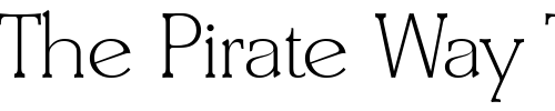 Font : BenjaminBecker-ExtraLight Custom Text : The Pirate Way Test your own text here Click to download or to view this font on a tshirt that can be custom printed in Bali