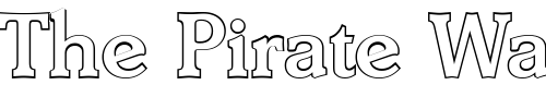Font : BenjaminBeckerOutline-Medium Custom Text : The Pirate Way Test your own text here Click to download or to view this font on a tshirt that can be custom printed in Bali