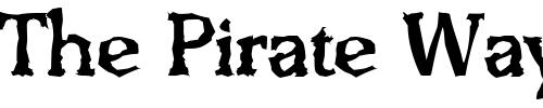 Font : BenjaminBeckerRandom-Medium-Regular Custom Text : The Pirate Way Test your own text here Click to download or to view this font on a tshirt that can be custom printed in Bali