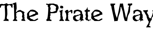 Font : BenjaminBeckerRandom-Regular Custom Text : The Pirate Way Test your own text here Click to download or to view this font on a tshirt that can be custom printed in Bali