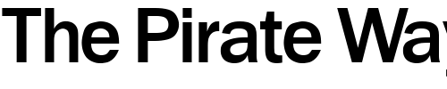 Font : BenjaminGothicMedium Custom Text : The Pirate Way Test your own text here Click to download or to view this font on a tshirt that can be custom printed in Bali
