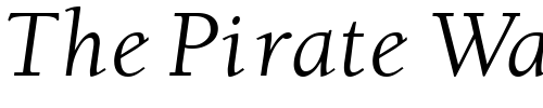 Font : Berkeley-Oldstyle-Italic Custom Text : The Pirate Way Test your own text here Click to download or to view this font on a tshirt that can be custom printed in Bali