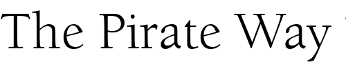 Font : BerkeleyOldStyItcT Custom Text : The Pirate Way Test your own text here Click to download or to view this font on a tshirt that can be custom printed in Bali