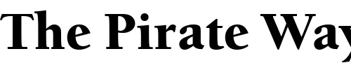 Font : BerkeleyOldStyItcTBla Custom Text : The Pirate Way Test your own text here Click to download or to view this font on a tshirt that can be custom printed in Bali