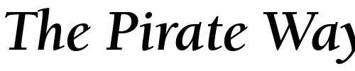 Font : BerkeleyOldStyItcTEE-Bold-Italic Custom Text : The Pirate Way Test your own text here Click to download or to view this font on a tshirt that can be custom printed in Bali