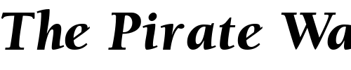 Font : BerkeleyRetrospectiveBlackSSK-Italic Custom Text : The Pirate Way Test your own text here Click to download or to view this font on a tshirt that can be custom printed in Bali