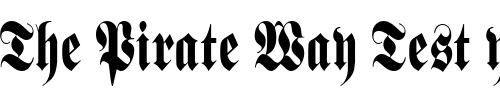 Font : Berliner-Condensed Custom Text : The Pirate Way Test your own text here Click to download or to view this font on a tshirt that can be custom printed in Bali