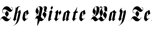 Font : BerlinerCondensed-Italic Custom Text : The Pirate Way Test your own text here Click to download or to view this font on a tshirt that can be custom printed in Bali
