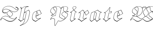 Font : BerlinerOutline-Italic Custom Text : The Pirate Way Test your own text here Click to download or to view this font on a tshirt that can be custom printed in Bali