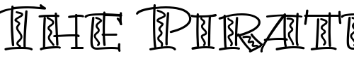 Font : BermudaLPSquiggle Custom Text : The Pirate Way Test your own text here Click to download or to view this font on a tshirt that can be custom printed in Bali