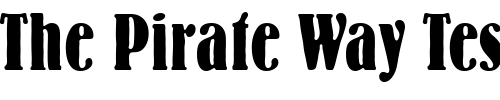 Font : Bernhard-Bold-Condensed-BT Custom Text : The Pirate Way Test your own text here Click to download or to view this font on a tshirt that can be custom printed in Bali