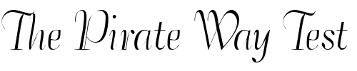 Font : BernhardElegant-Regular Custom Text : The Pirate Way Test your own text here Click to download or to view this font on a tshirt that can be custom printed in Bali