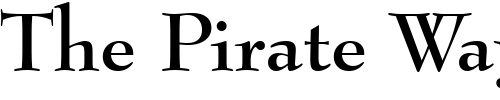 Font : BernhardMod-BT-Bold Custom Text : The Pirate Way Test your own text here Click to download or to view this font on a tshirt that can be custom printed in Bali