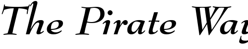 Font : BernhardMod-BT-Bold-Italic Custom Text : The Pirate Way Test your own text here Click to download or to view this font on a tshirt that can be custom printed in Bali