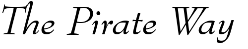 Font : BernhardMod-BT-Italic Custom Text : The Pirate Way Test your own text here Click to download or to view this font on a tshirt that can be custom printed in Bali