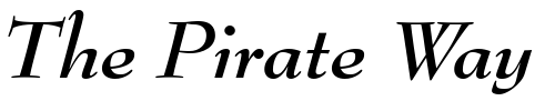 Font : BernhardModern-Bold-Italic Custom Text : The Pirate Way Test your own text here Click to download or to view this font on a tshirt that can be custom printed in Bali