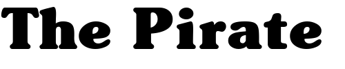 Font : BerraDisplaySSK Custom Text : The Pirate Way Test your own text here Click to download or to view this font on a tshirt that can be custom printed in Bali