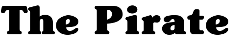 Font : BerraDisplaySSK-Regular Custom Text : The Pirate Way Test your own text here Click to download or to view this font on a tshirt that can be custom printed in Bali