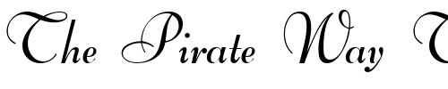 Font : BertScriptDB-Bold Custom Text : The Pirate Way Test your own text here Click to download or to view this font on a tshirt that can be custom printed in Bali