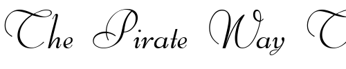 Font : BertScriptDB-Normal Custom Text : The Pirate Way Test your own text here Click to download or to view this font on a tshirt that can be custom printed in Bali