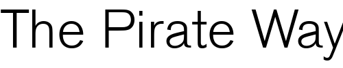Font : Berthold-Akzidenz-Grotesk-BE-Light Custom Text : The Pirate Way Test your own text here Click to download or to view this font on a tshirt that can be custom printed in Bali