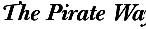 Font : Berthold-Baskerville-Book-Medium-Italic Custom Text : The Pirate Way Test your own text here Click to download or to view this font on a tshirt that can be custom printed in Bali