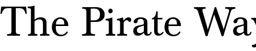 Font : Berthold-Baskerville-Regular Custom Text : The Pirate Way Test your own text here Click to download or to view this font on a tshirt that can be custom printed in Bali