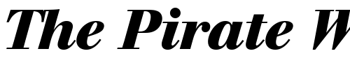Font : Berthold-Walbaum-Book-Bold-Italic-Oldstyle-Figures Custom Text : The Pirate Way Test your own text here Click to download or to view this font on a tshirt that can be custom printed in Bali