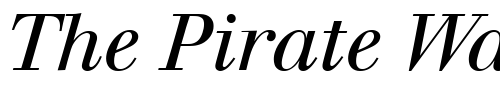 Font : Berthold-Walbaum-Book-Italic-Oldstyle-Figures Custom Text : The Pirate Way Test your own text here Click to download or to view this font on a tshirt that can be custom printed in Bali