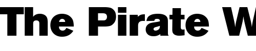 Font : BertholdAkzidenzGroteskBESuper Custom Text : The Pirate Way Test your own text here Click to download or to view this font on a tshirt that can be custom printed in Bali
