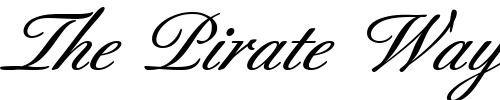 Font : BertholdScript-Medium Custom Text : The Pirate Way Test your own text here Click to download or to view this font on a tshirt that can be custom printed in Bali