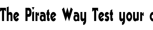 Font : Best-Of-Regular Custom Text : The Pirate Way Test your own text here Click to download or to view this font on a tshirt that can be custom printed in Bali