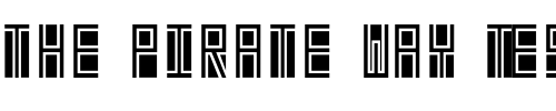 Font : Beta-Block Custom Text : The Pirate Way Test your own text here Click to download or to view this font on a tshirt that can be custom printed in Bali